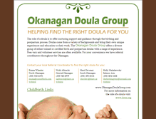 Tablet Screenshot of okanagandoulagroup.smallwonders.com